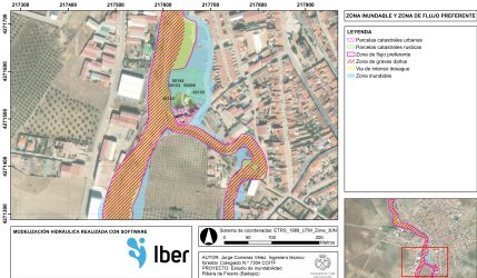 Estudio de inundabilidad. Ribera de Fresno, Badajoz.